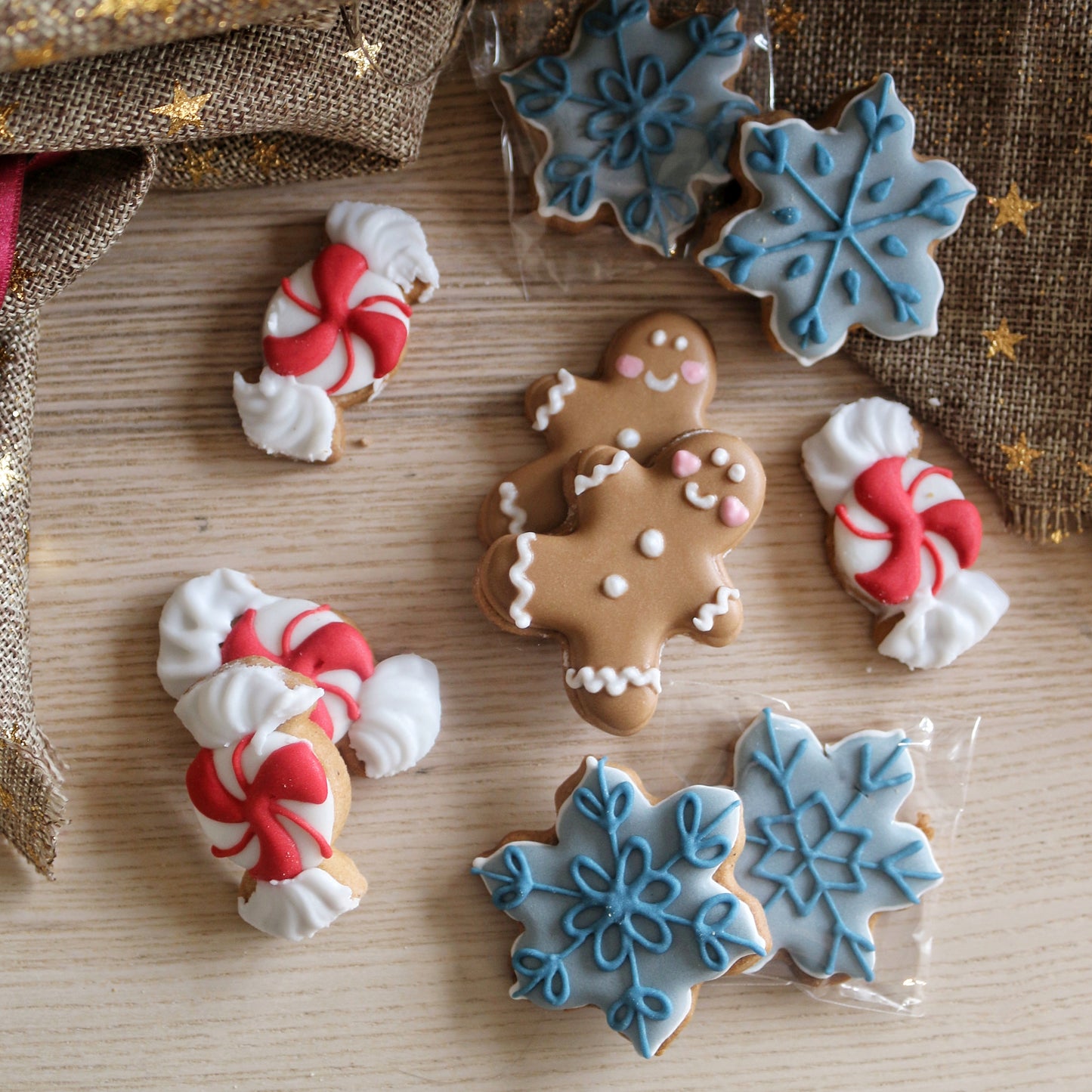 12 minis biscuits décorés